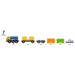 ​BRIO - Three-Wagon Cargo Train​ (33982) / Toys-thumb-2