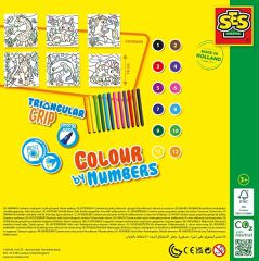 SES Creative - Colour by Numbers - Triangular Pens - (S14690) / Toys-thumb-4