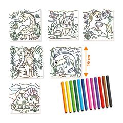 SES Creative - Colour by Numbers - Triangular Pens - (S14690) / Toys-thumb-1