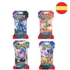 Spanish Pokemon Scarlet & Purple Temporary Forces collectible card game envelope