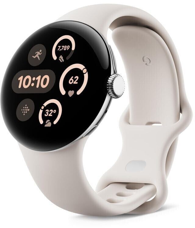 Google - Pixel Watch 3 41mm 4G Polished Silver