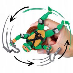 Turtles Mutant Mayhem - Basic Figures 12cm - Shell Spin Mikey / Toys-thumb-1