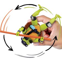Turtles Mutant Mayhem - Basic Figures 12cm - Shell Spin Donnie / Toys-thumb-3