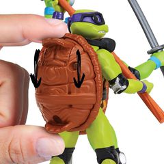 Turtles Mutant Mayhem - Basic Figures 12cm - Shell Spin Donnie / Toys-thumb-1