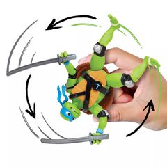 Turtles Mutant Mayhem - Basic Figures 12cm - Shell Spin Leo / Toys-thumb-2
