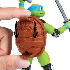 Turtles Mutant Mayhem - Basic Figures 12cm - Shell Spin Leo / Toys-thumb-1
