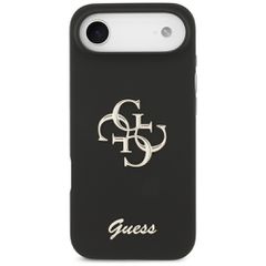 Guess Silicone Big 4G Script case for iPhone Air - black-thumb-2