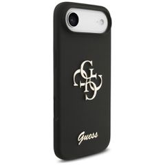 Guess Silicone Big 4G Script case for iPhone Air - black-thumb-3