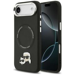 Karl Lagerfeld Karl & Choupette Pins MagSafe Case for iPhone Air - Black