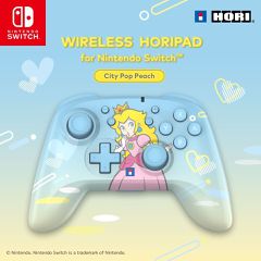 HORI - Wireless HORIPAD - Peach - Light Blue - Switch/ Switch 2 / Nintendo Switch 2-thumb-2