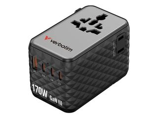 Verbatim - Charge N Travel 170W Universal Travel Adapter Black / Electronics