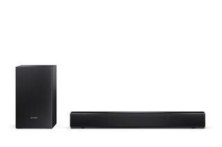 Sharp - Compact 2.1 Soundbar with Wireless Subwoofer HT-SBW121 Black / Electronics