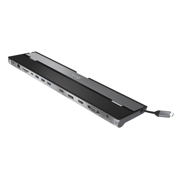 J5create - USB-C Triple Display Docking Station With 100W PD Adapter - EU / Computers