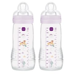 MAM - Easy Active Baby Bottle - Pink - 330ml / Baby and Children