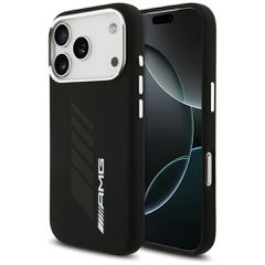 AMG Silicone Oversize Rhombs MagSafe Case for iPhone 17 Pro - Black
