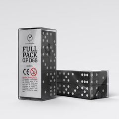 Q Workshop Dice Set Full Pack D6 Black (20)-thumb-1