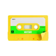 Mustard - Cassette Sticky Notes - 3 inches by 2 inches / Gadgets