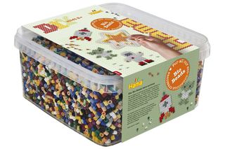 Hama - BIO midi - 15,000 pcs + 1 star plate in bucket (371900) / Toys