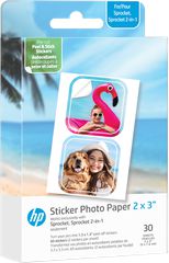 HP - Zink Paper Sprocket Luna 30-pack 2x3 Pre-cut 1.3x1.3 sticker (HPIZ2X330C) / Computers