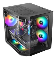 Mars Gaming MC-3TLITE Mini Tower Black-thumb-1