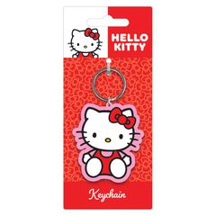 HELLO KITTY - Pink - Rubber Keychain