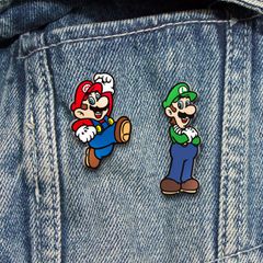 SUPER MARIO - Set of 2 Enamel Pin Badge