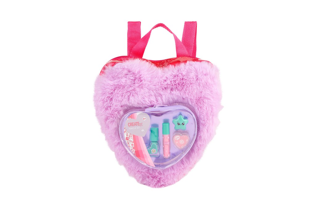 Create It! - Makeup Set In Fluffy Backpack Love Purp (841009B)