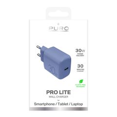 Puro Pro Lite 30W USB-C Wall Charger - Blue-thumb-1