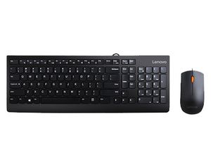 Lenovo 300 keyboard Mouse included Universal USB QWERTY US English Black