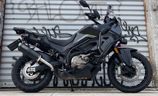 Race Guns Exhausts Hexagon F Black QJ MOTORS SVT 650 X(Ελληνικής Κατασκευής)