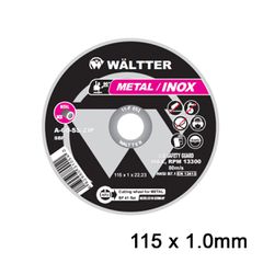 Δίσκοι Κοπής Σιδήρου / INOX WALTTER 115x1.0mm - 1151022