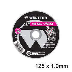 Δίσκοι Κοπής Σιδήρου / INOX WALTTER 125x1.0mm - 1251022