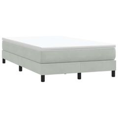 Box Spring Κρεβάτι χωρίς στρώμα Ανοιχτό γκρι Βελούδινο 3315819