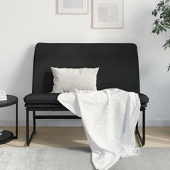 Πάγκος Μαύρος 100x75x76 εκ. Υφασμάτινη 351323
