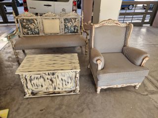 Αντικέ Σαλόνι Granny Style – Καναπές & Τραπεζάκι