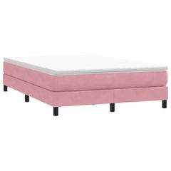 Box Spring κρεβάτι χωρίς στρώμα ροζ 160x210 cm Βελούδινο 3315836