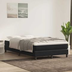 Box Spring Κρεβάτι χωρίς στρώμα Μαύρο 120x220 cm Βελούδινο 3315869
