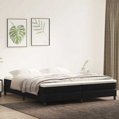 Box Spring Κρεβάτι χωρίς στρώμα Μαύρο 200x220 cm Βελούδινο 3315893