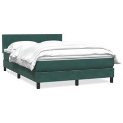 Box Spring κρεβάτι με στρώμα σκούρο πράσινο 160x220cm Βελούδινο 3316458
