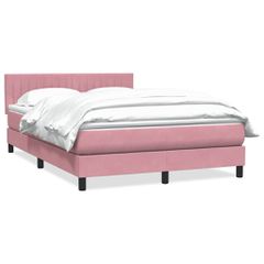 Box Spring κρεβάτι με στρώμα ροζ 160x220 cm Βελούδινο 3316460