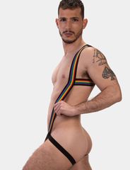 Barcode Berlin Jock Pride Infinity Harness Black