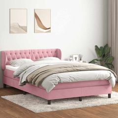 Box Spring κρεβάτι με στρώμα ροζ 160x220 cm Βελούδινο 3317828