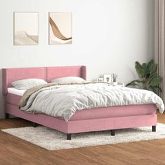 Box Spring κρεβάτι με στρώμα ροζ 160x220 cm Βελούδινο 3318080
