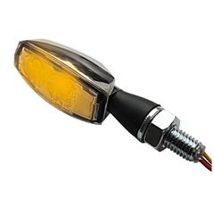 Highsider Pro Blaze Led Indicator Body Chrome / Lens Clear (Pair), Front & Rear