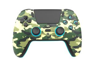 Freaks And Geeks - Wireless Bluetooth Controller for PS5- LED - Green Camo / PlayStation 5