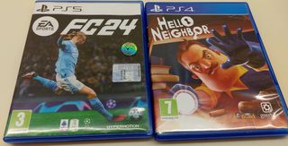 Παιχνίδια Playstation FC 24 & Hello Neighbor