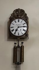 Αντικέ ρολόι τοίχου Louis Jacquin – St. Étienne (mid-19th century, France)