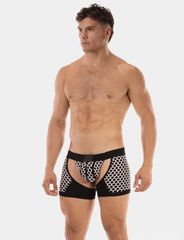 Barcode Berlin Chaps Boxer-Jockstrap Revo White-Black-thumb-1