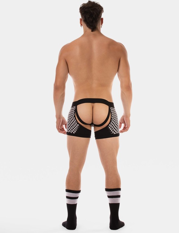 Barcode Berlin Chaps Boxer-Jockstrap Revo White-Black