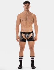 Barcode Berlin Chaps Boxer-Jockstrap Revo White-Black-thumb-2